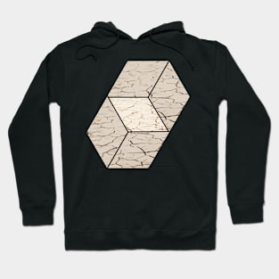 Earth hexagon abstract - Earth sign - The Five Elements Abstract  Symbol Hoodie